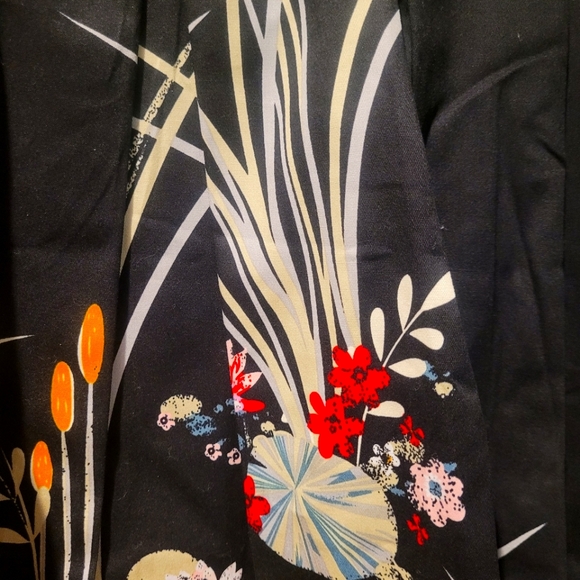 Black floral summer skirt - Picture 4 of 4